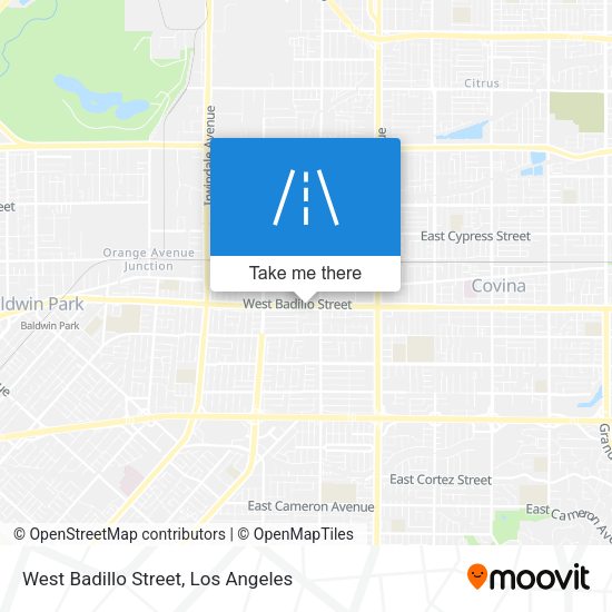 West Badillo Street map