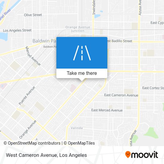 West Cameron Avenue map