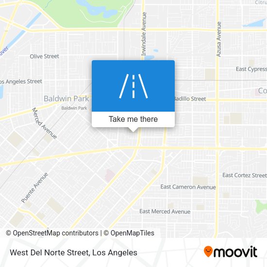 West Del Norte Street map