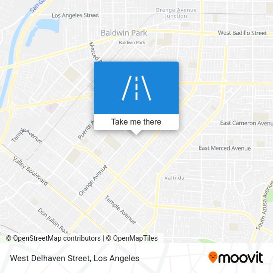 West Delhaven Street map