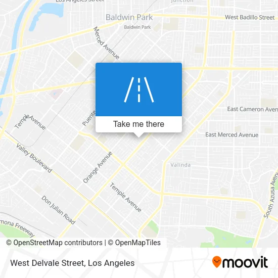 West Delvale Street map