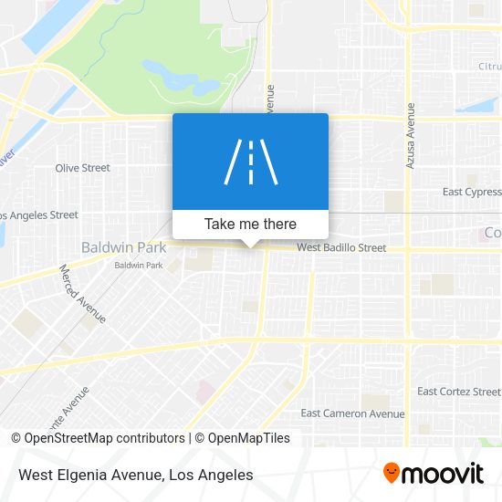 West Elgenia Avenue map