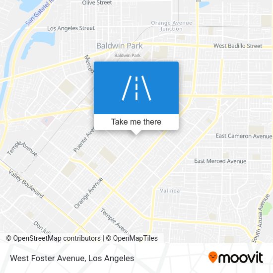West Foster Avenue map