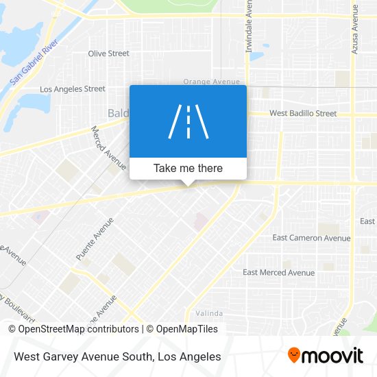 West Garvey Avenue South map