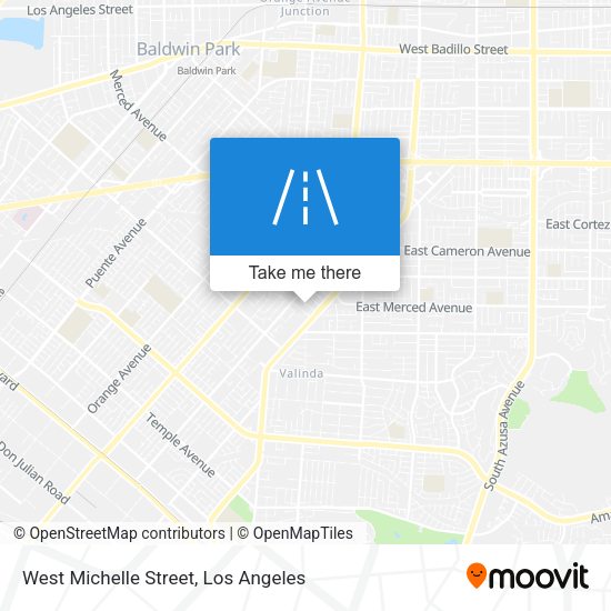 West Michelle Street map