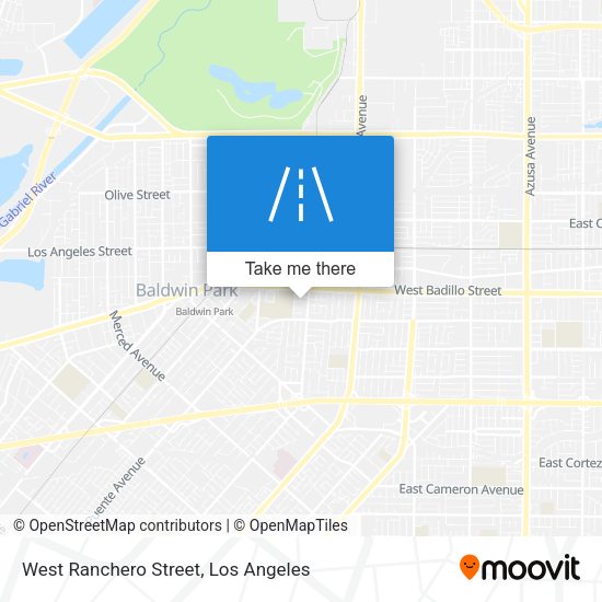 West Ranchero Street map