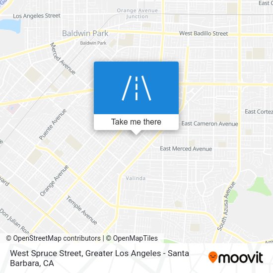 Mapa de West Spruce Street