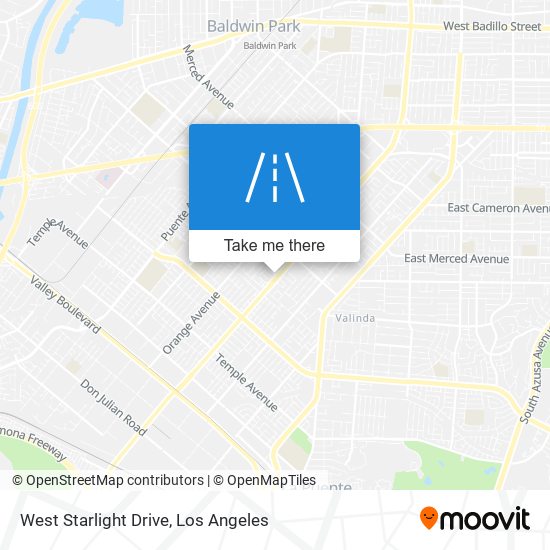 West Starlight Drive map