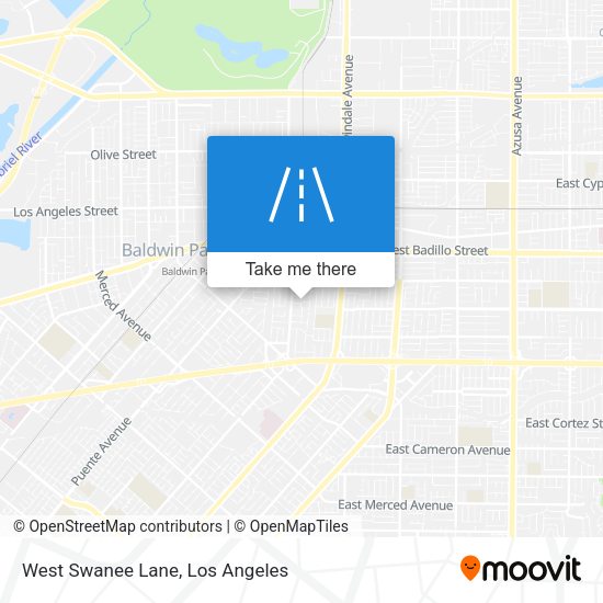 West Swanee Lane map