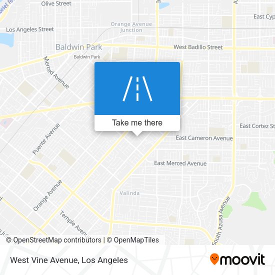 West Vine Avenue map