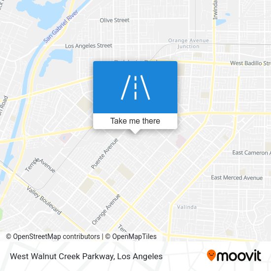 West Walnut Creek Parkway map