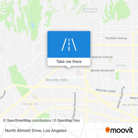 North Almont Drive map
