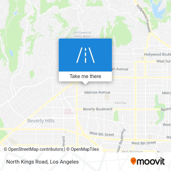 North Kings Road map