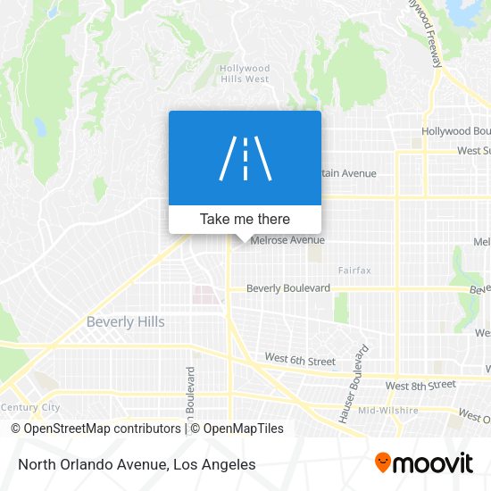 North Orlando Avenue map