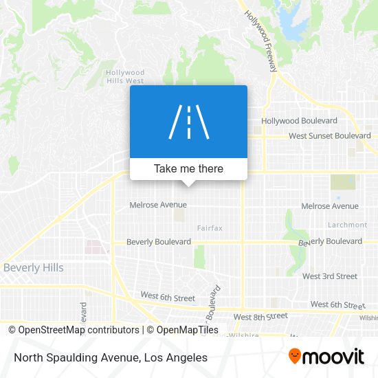 North Spaulding Avenue map