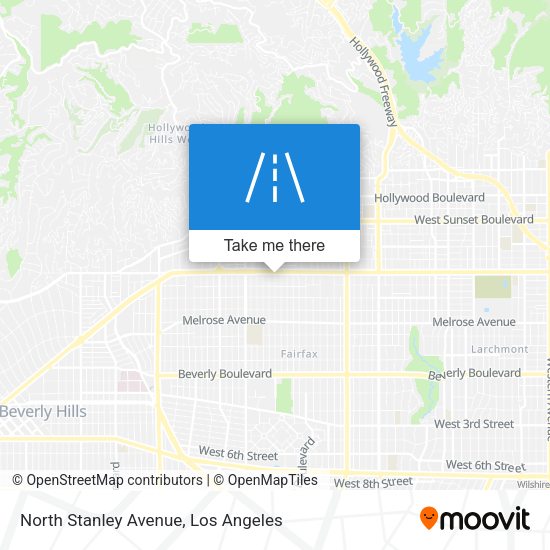 North Stanley Avenue map