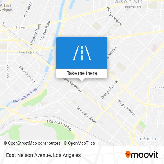 East Nelson Avenue map