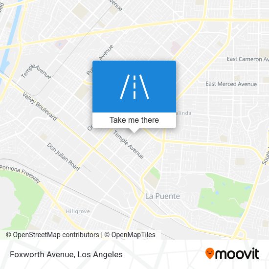 Mapa de Foxworth Avenue