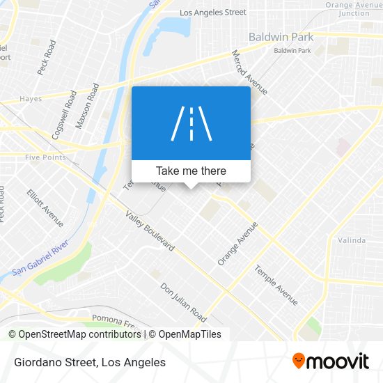 Mapa de Giordano Street