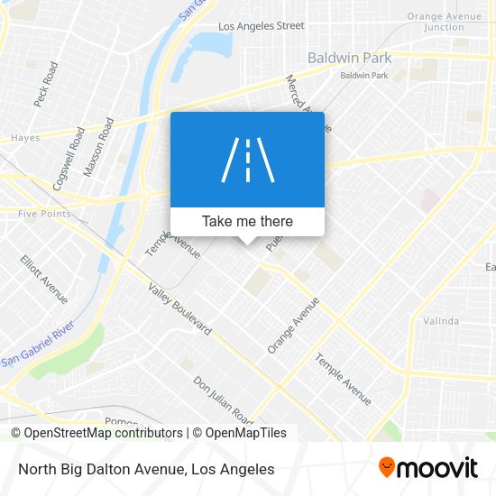 Mapa de North Big Dalton Avenue