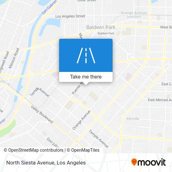 North Siesta Avenue map