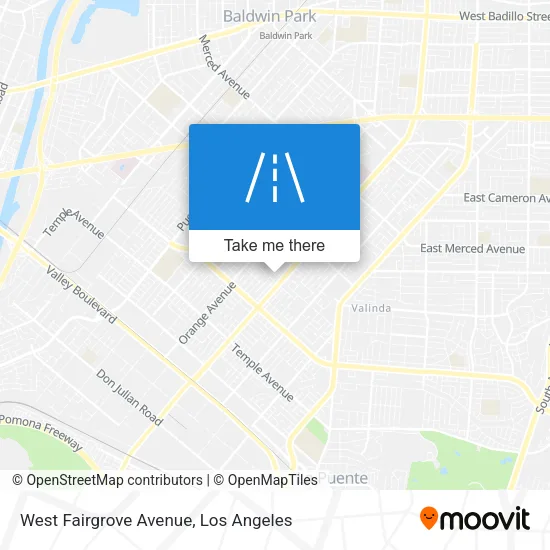 West Fairgrove Avenue map