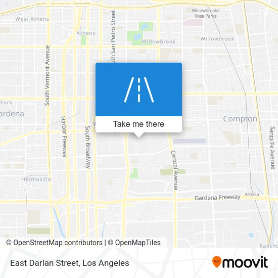 East Darlan Street map