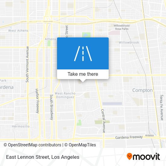 East Lennon Street map