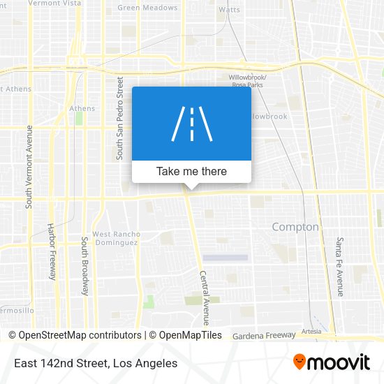 East 142nd Street map