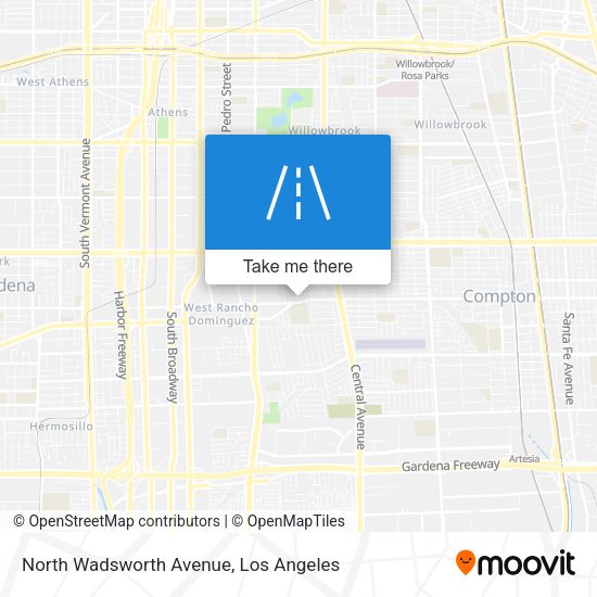 Mapa de North Wadsworth Avenue
