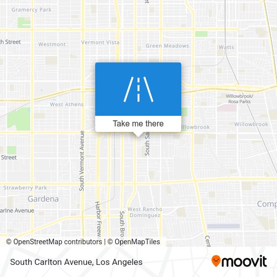 South Carlton Avenue map