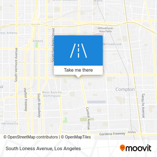 Mapa de South Loness Avenue