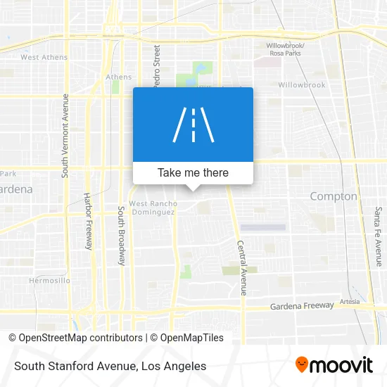 Mapa de South Stanford Avenue