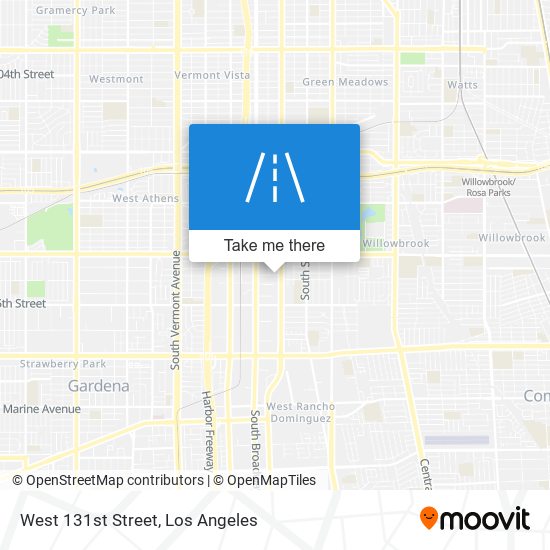 West 131st Street map