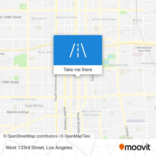 West 133rd Street map