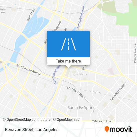 Mapa de Benavon Street