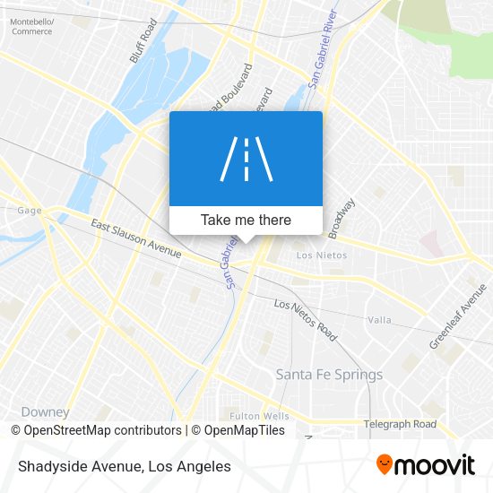 Mapa de Shadyside Avenue
