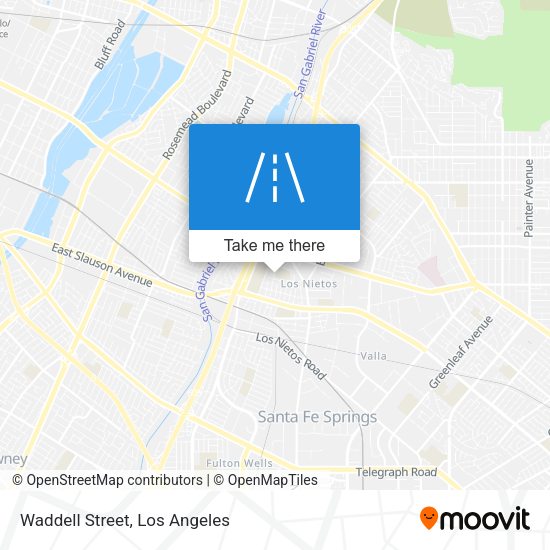 Mapa de Waddell Street