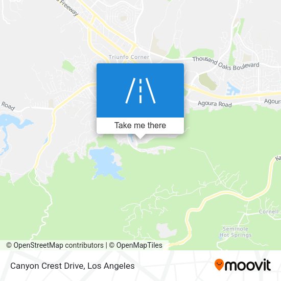 Mapa de Canyon Crest Drive