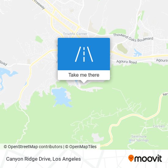 Mapa de Canyon Ridge Drive