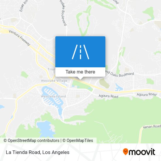 Mapa de La Tienda Road