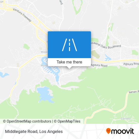Middlegate Road map