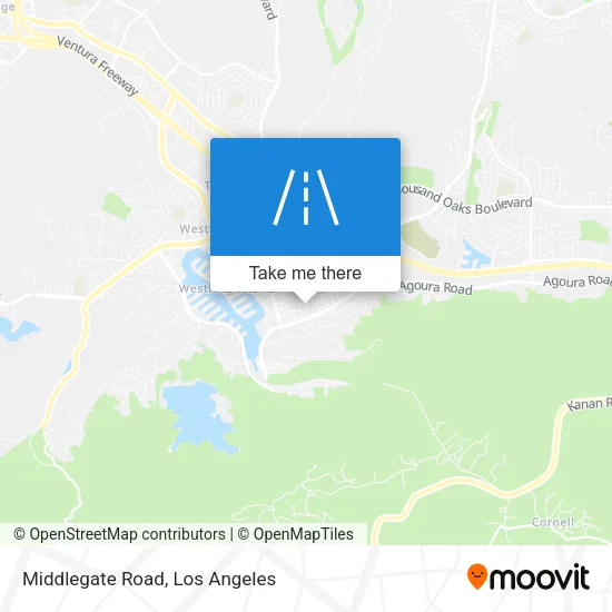 Middlegate Road map