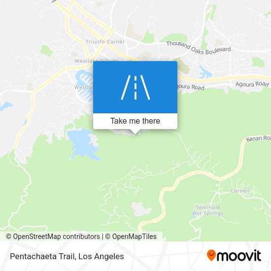 Mapa de Pentachaeta Trail