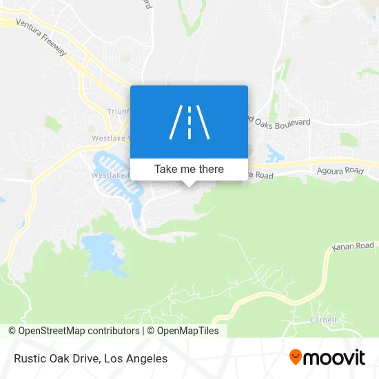 Rustic Oak Drive map