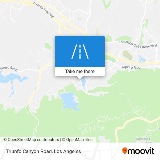 Mapa de Triunfo Canyon Road