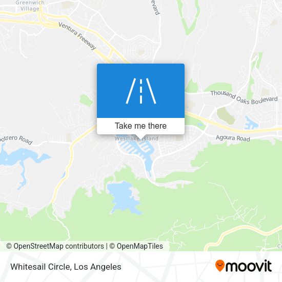 Whitesail Circle map