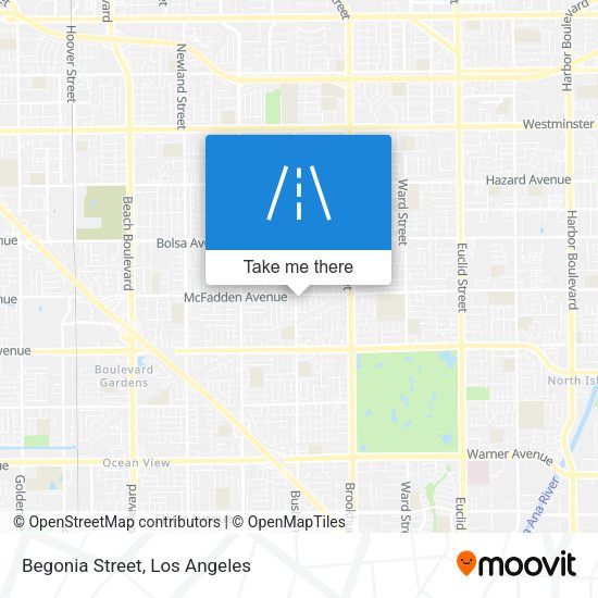 Mapa de Begonia Street