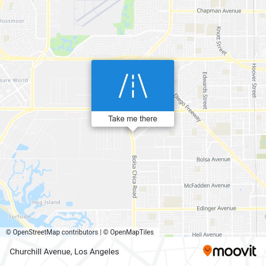 Churchill Avenue map