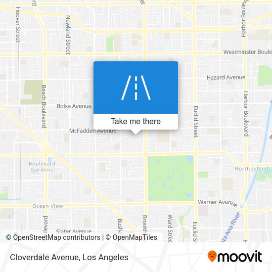 Cloverdale Avenue map